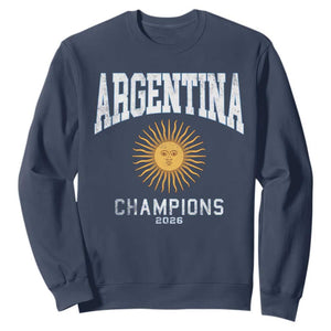 Argentina Champions 2026 Sweatshirt Argentinian Pride Vintage Sol De Mayo