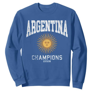Argentina Champions 2026 Sweatshirt Argentinian Pride Vintage Sol De Mayo