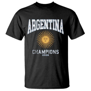 Argentina Champions 2026 T Shirt Argentinian Pride Vintage Sol De Mayo