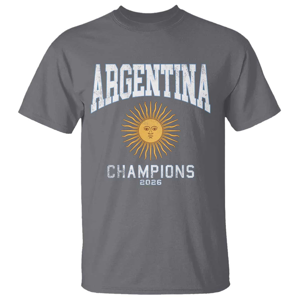 Argentina Champions 2026 T Shirt Argentinian Pride Vintage Sol De Mayo