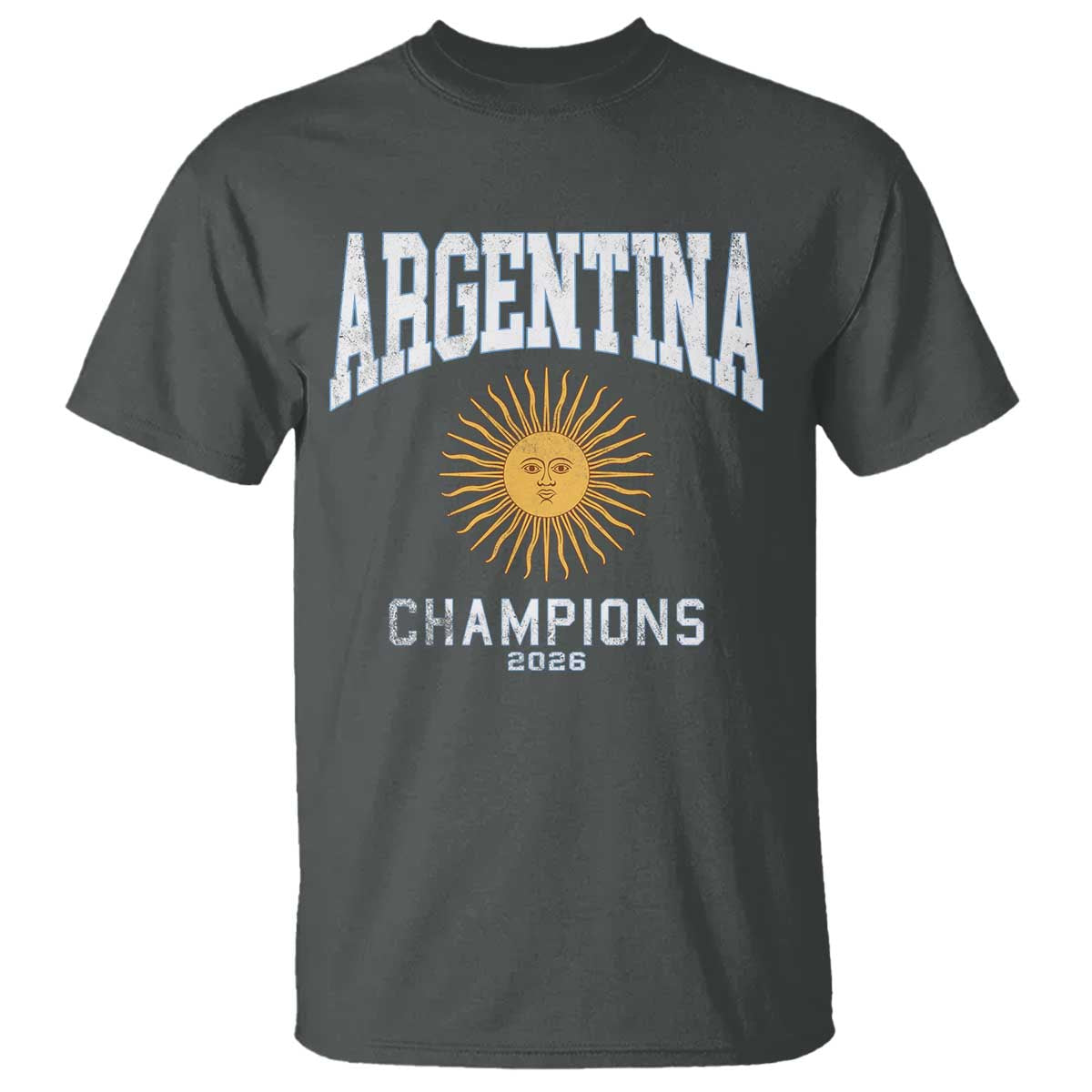 Argentina Champions 2026 T Shirt Argentinian Pride Vintage Sol De Mayo