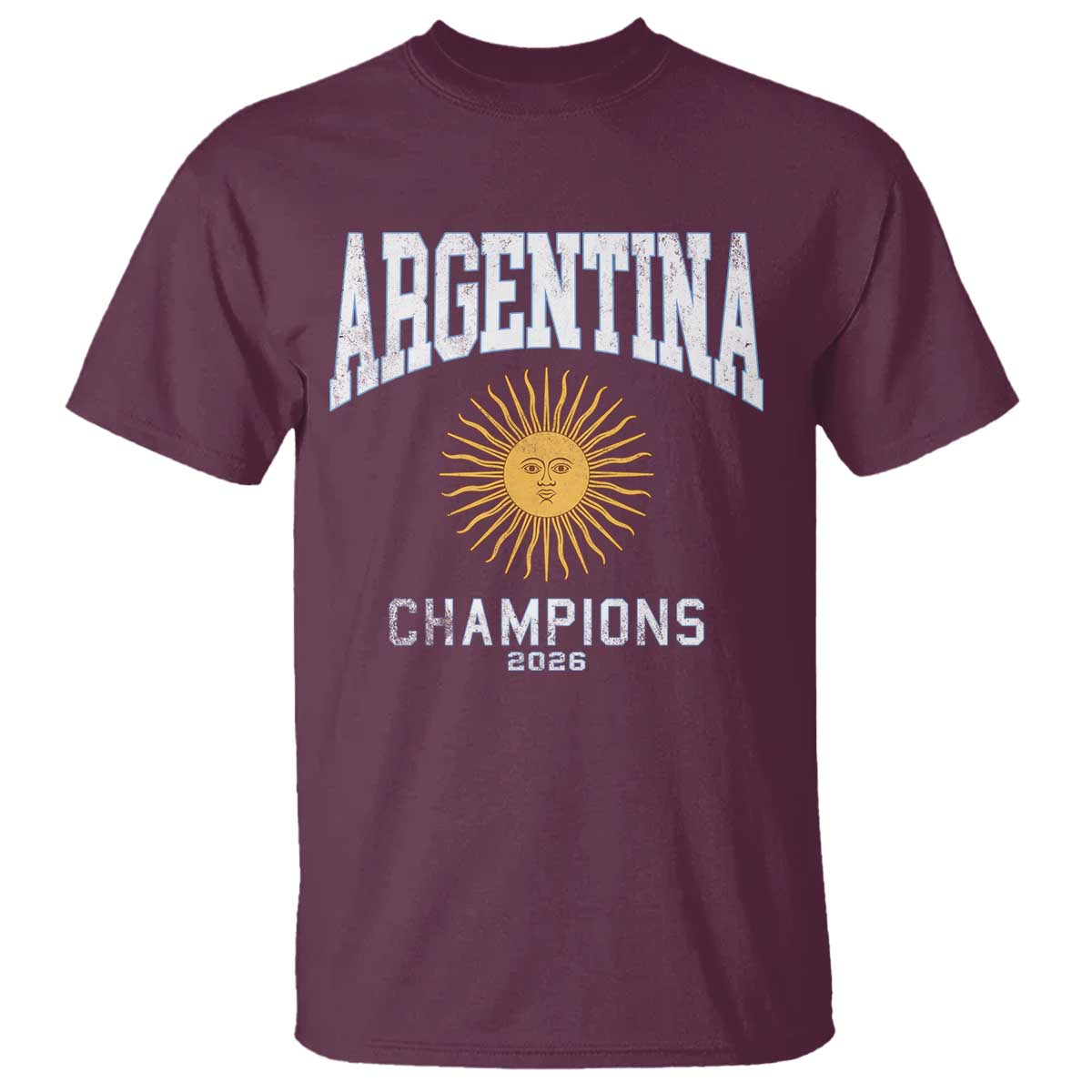 Argentina Champions 2026 T Shirt Argentinian Pride Vintage Sol De Mayo