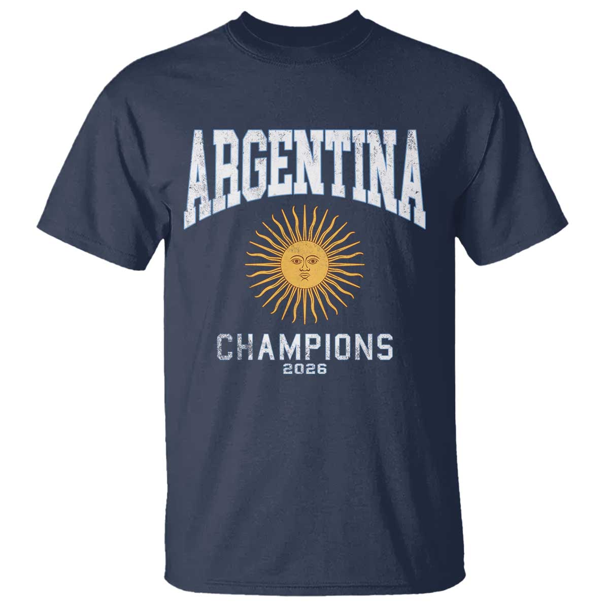 Argentina Champions 2026 T Shirt Argentinian Pride Vintage Sol De Mayo
