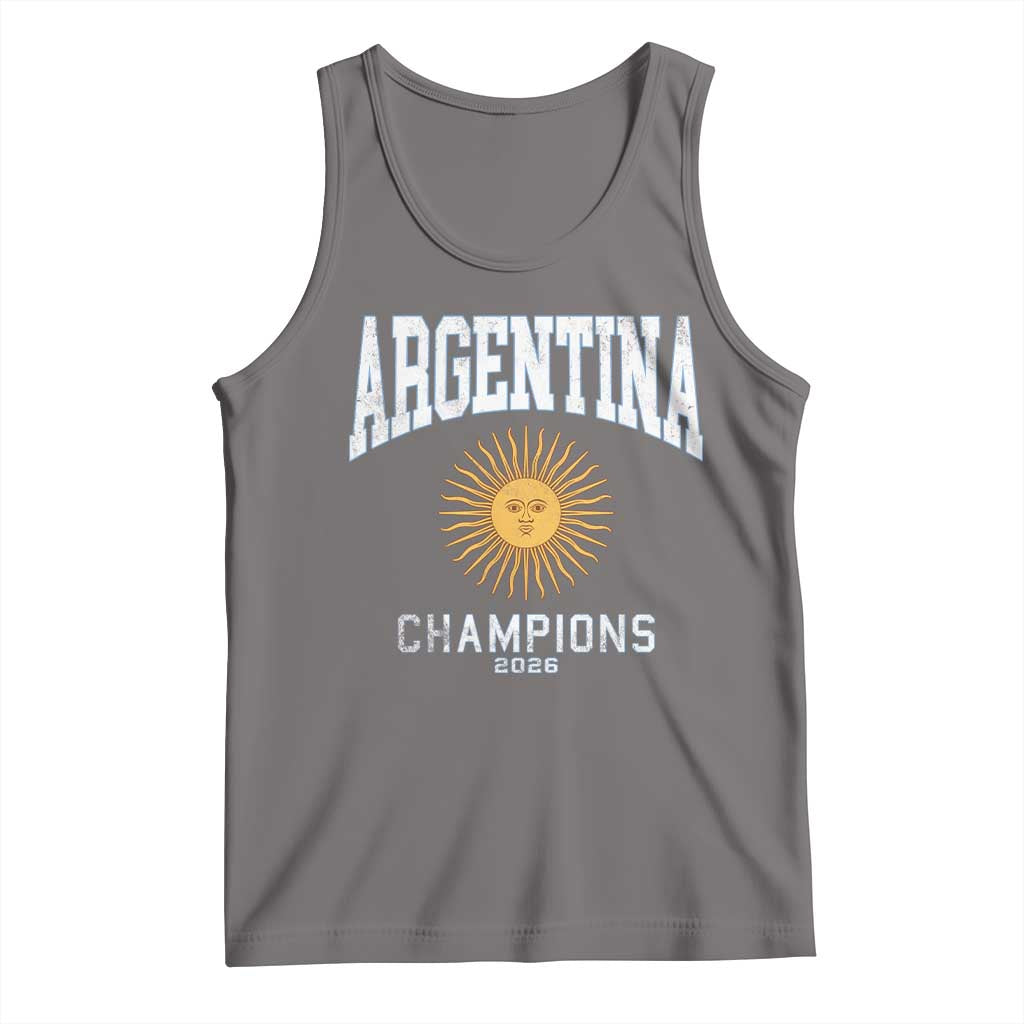 Argentina Champions 2026 Tank Top Argentinian Pride Vintage Sol De Mayo