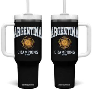 Argentina Champions 2026 Tumbler With Handle Argentinian Pride Vintage Sol De Mayo