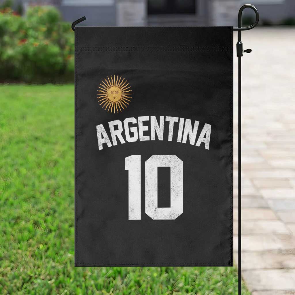 Argentina Football Number 10 Jersey Style Garden Flag Soccer Fan TS11 Print Your Wear
