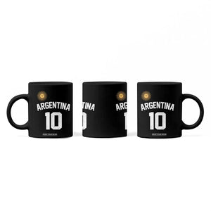 Argentina Football Number 10 Jersey Style Coffee Mug Soccer Fan TS11 Print Your Wear