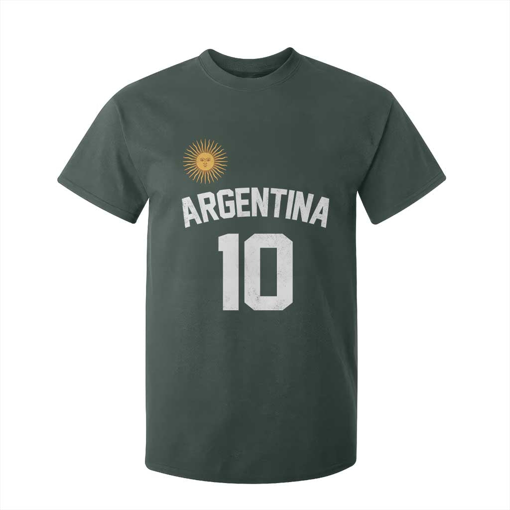 Argentina Football Number 10 Jersey Style T Shirt For Kid Soccer Fan