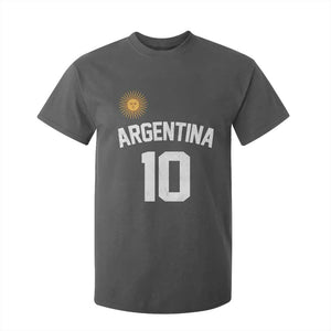 Argentina Football Number 10 Jersey Style T Shirt For Kid Soccer Fan