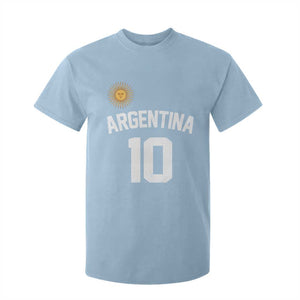 Argentina Football Number 10 Jersey Style T Shirt For Kid Soccer Fan