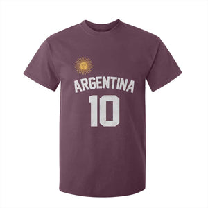 Argentina Football Number 10 Jersey Style T Shirt For Kid Soccer Fan