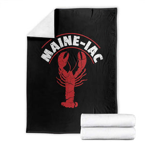 Maine Lobster Throw Blanket Funny Maine iac Lobstering Fisherman