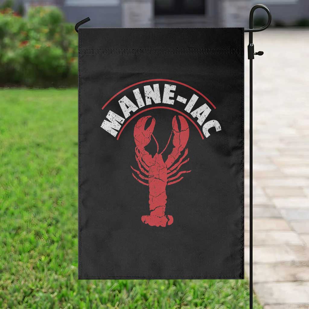 Maine Lobster Garden Flag Funny Maine iac Lobstering Fisherman