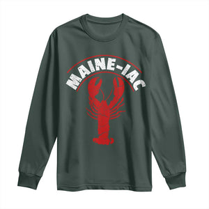 Maine Lobster Long Sleeve Shirt Funny Maine iac Lobstering Fisherman