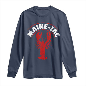 Maine Lobster Long Sleeve Shirt Funny Maine iac Lobstering Fisherman