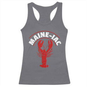 Maine Lobster Racerback Tank Top Funny Maine iac Lobstering Fisherman