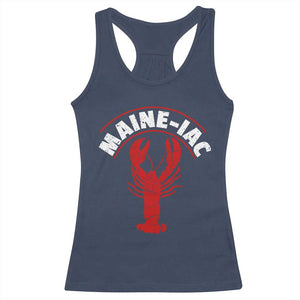 Maine Lobster Racerback Tank Top Funny Maine iac Lobstering Fisherman