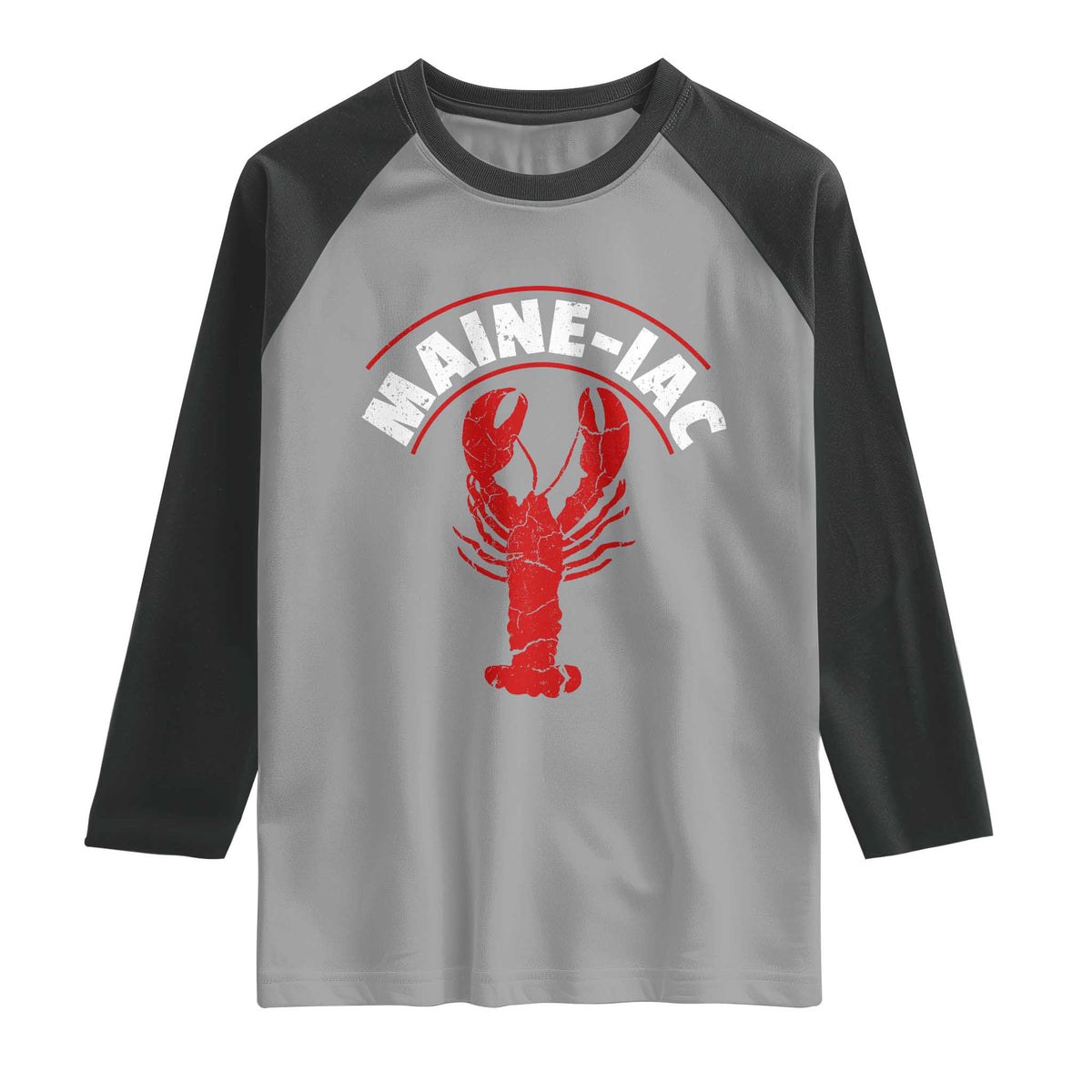 Maine Lobster Raglan Shirt Funny Maine iac Lobstering Fisherman