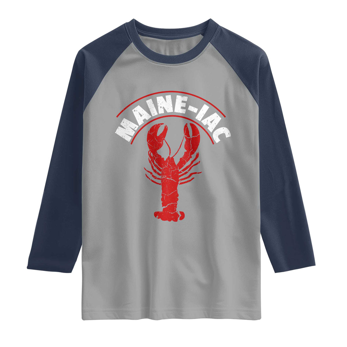 Maine Lobster Raglan Shirt Funny Maine iac Lobstering Fisherman