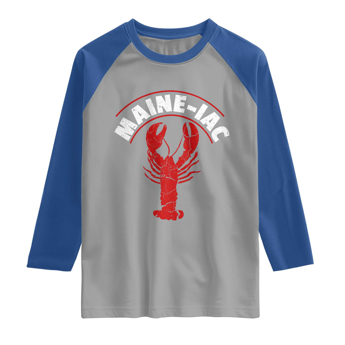 Maine Lobster Raglan Shirt Funny Maine iac Lobstering Fisherman