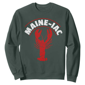 Maine Lobster Sweatshirt Funny Maine iac Lobstering Fisherman