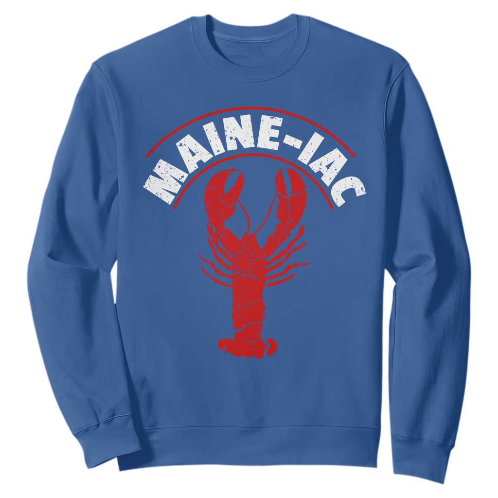 Maine Lobster Sweatshirt Funny Maine iac Lobstering Fisherman