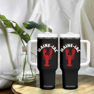 Maine Lobster Tumbler With Handle Funny Maine iac Lobstering Fisherman
