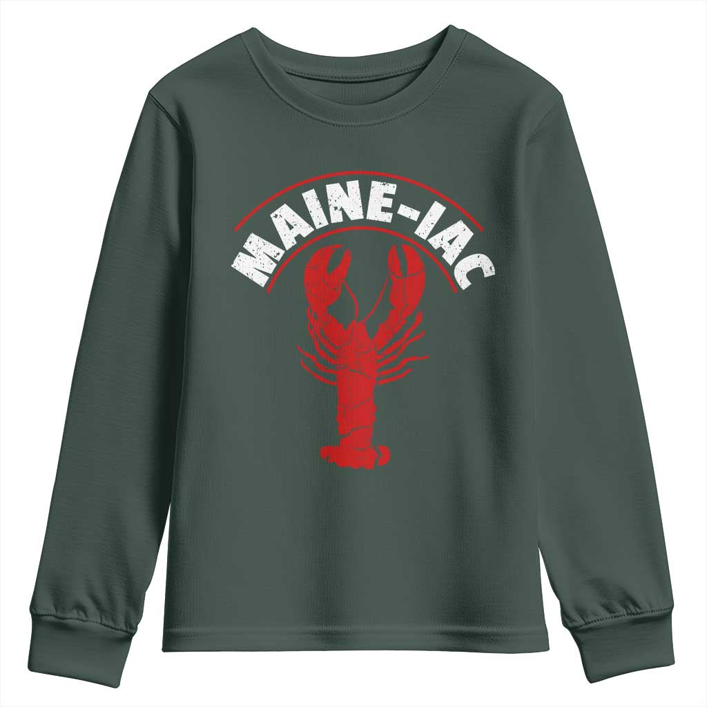 Maine Lobster Youth Sweatshirt Funny Maine iac Lobstering Fisherman