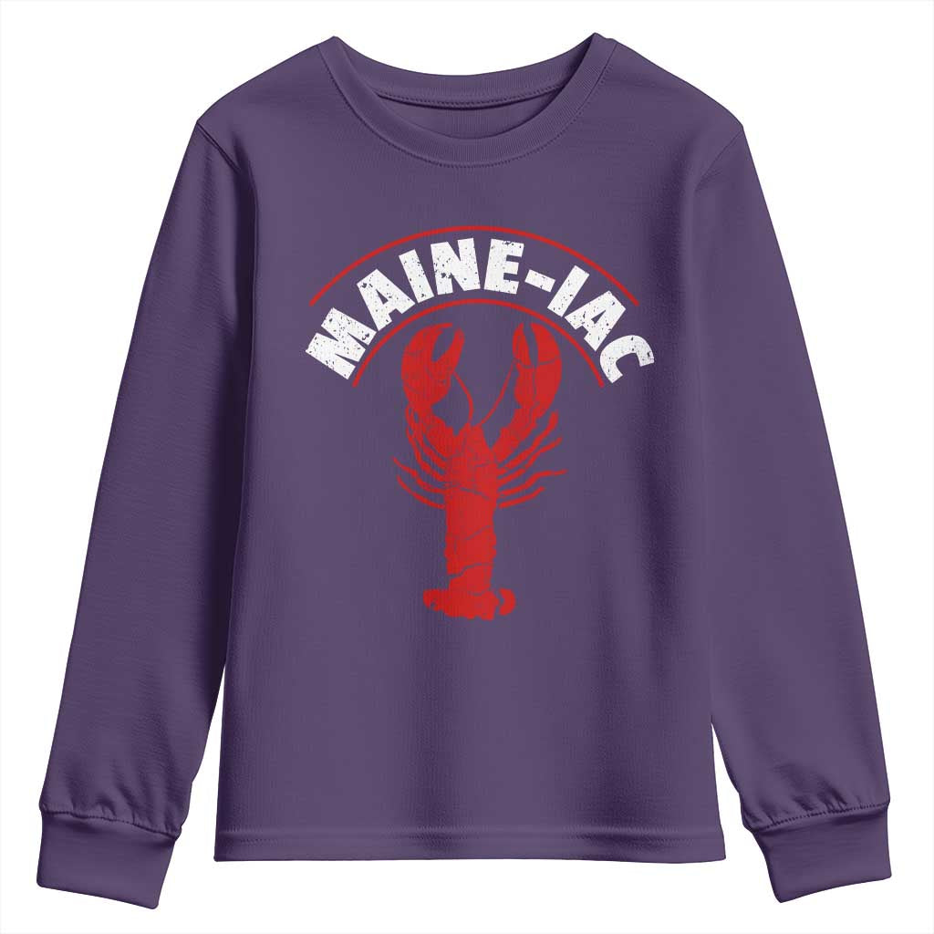 Maine Lobster Youth Sweatshirt Funny Maine iac Lobstering Fisherman