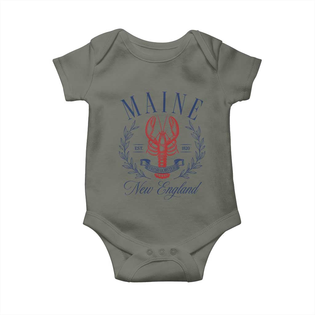Maine Lobster New England Souvenir Pride Vintage Baby Onesie