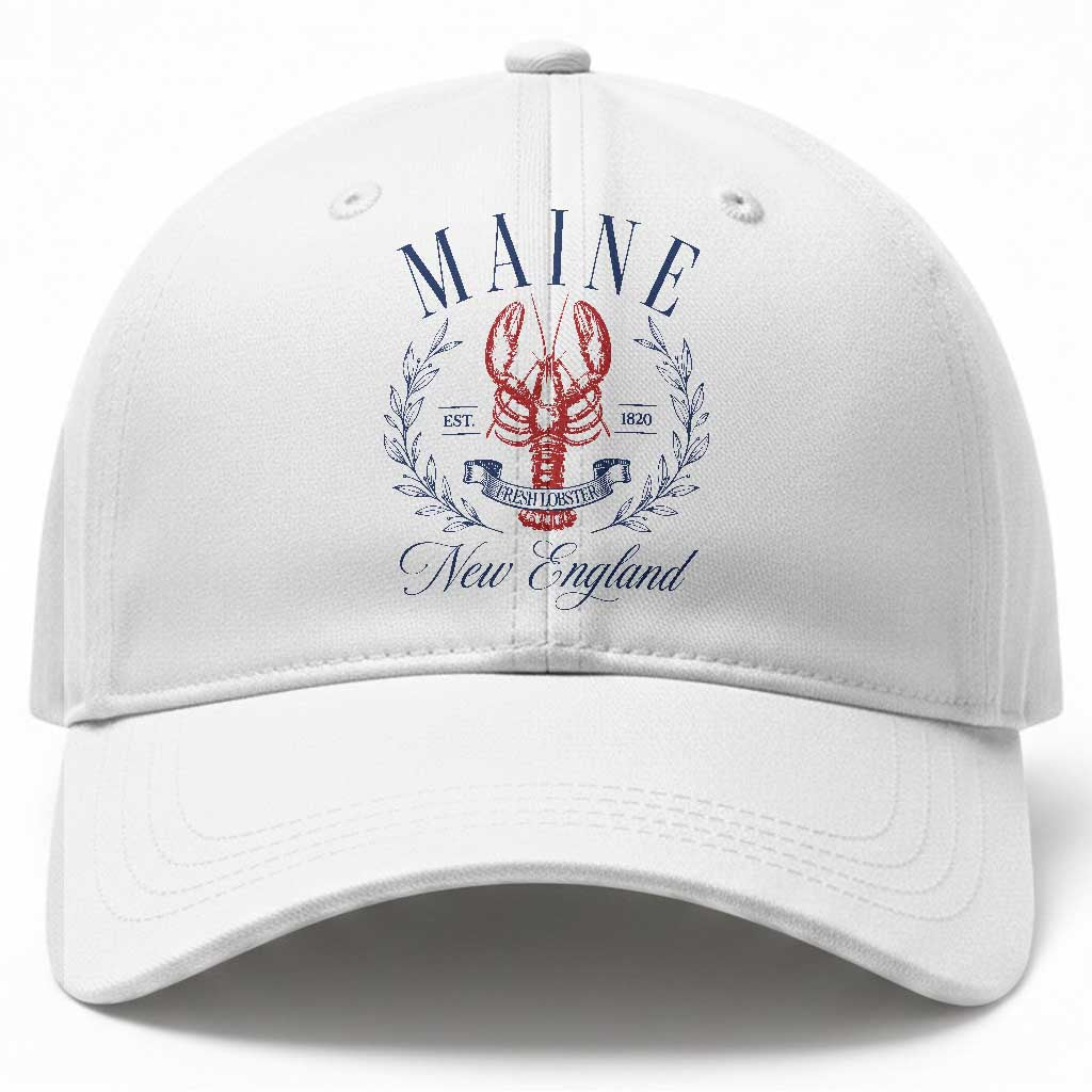 Maine Lobster New England Souvenir Pride Vintage Baseball Cap TS11 Print Your Wear