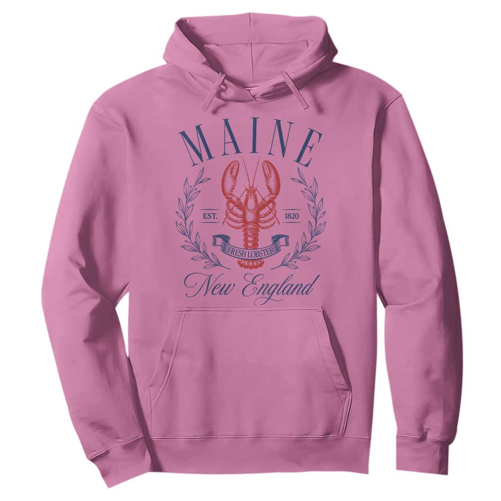 Maine Lobster New England Souvenir Pride Vintage Hoodie