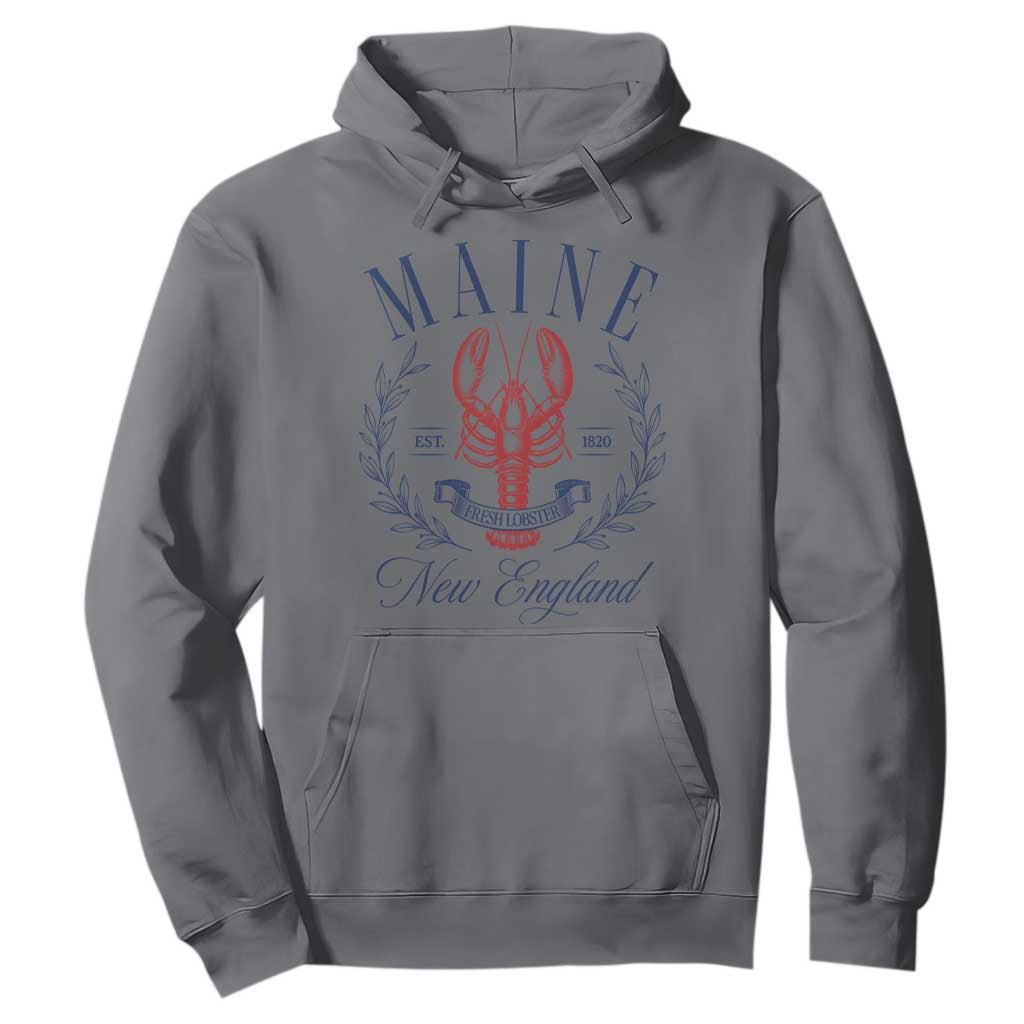 Maine Lobster New England Souvenir Pride Vintage Hoodie