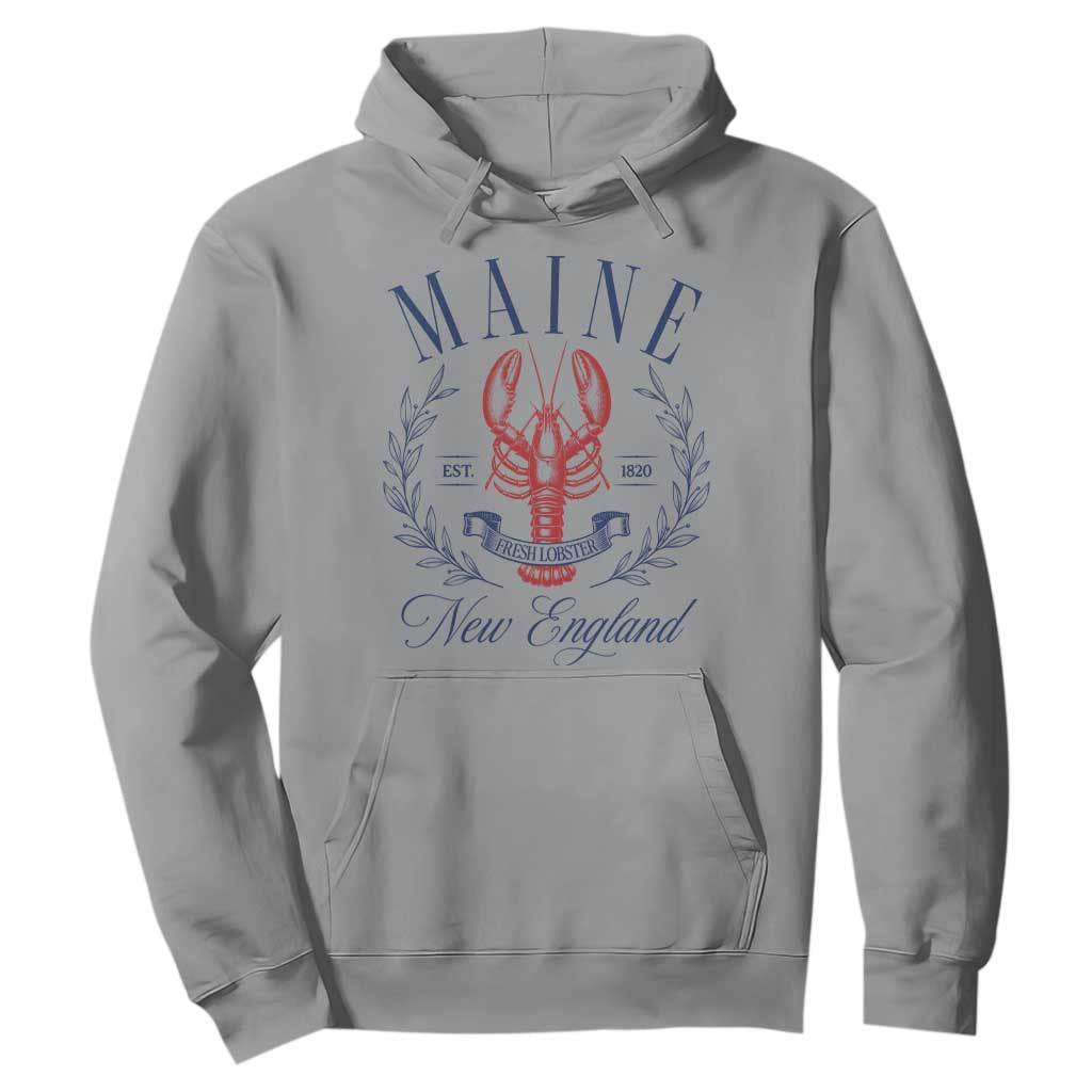 Maine Lobster New England Souvenir Pride Vintage Hoodie