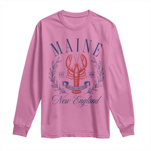 Maine Lobster New England Souvenir Pride Vintage Long Sleeve Shirt