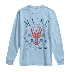 Maine Lobster New England Souvenir Pride Vintage Long Sleeve Shirt