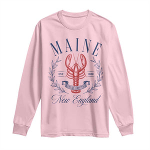 Maine Lobster New England Souvenir Pride Vintage Long Sleeve Shirt