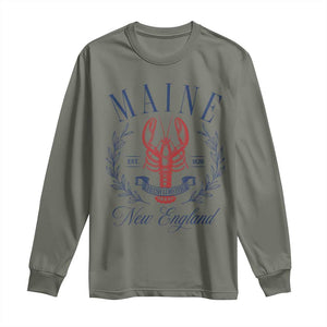 Maine Lobster New England Souvenir Pride Vintage Long Sleeve Shirt