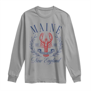 Maine Lobster New England Souvenir Pride Vintage Long Sleeve Shirt