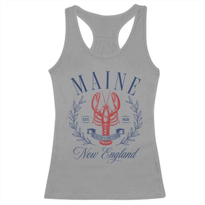 Maine Lobster New England Souvenir Pride Vintage Racerback Tank Top