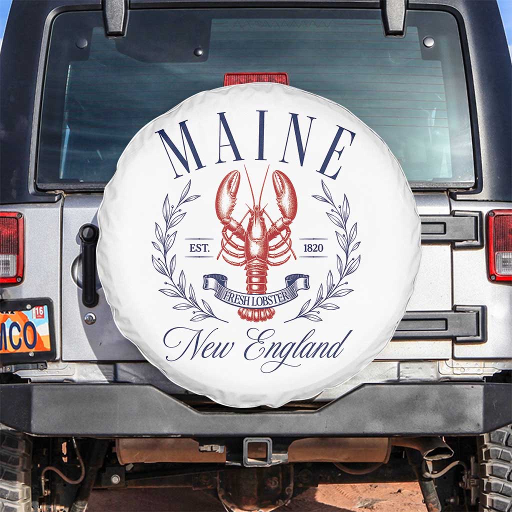 Maine Lobster New England Souvenir Pride Vintage Spare Tire Cover