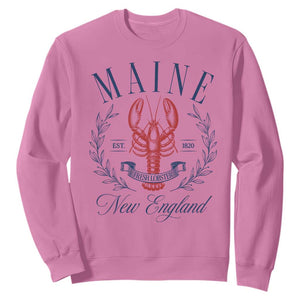 Maine Lobster New England Souvenir Pride Vintage Sweatshirt