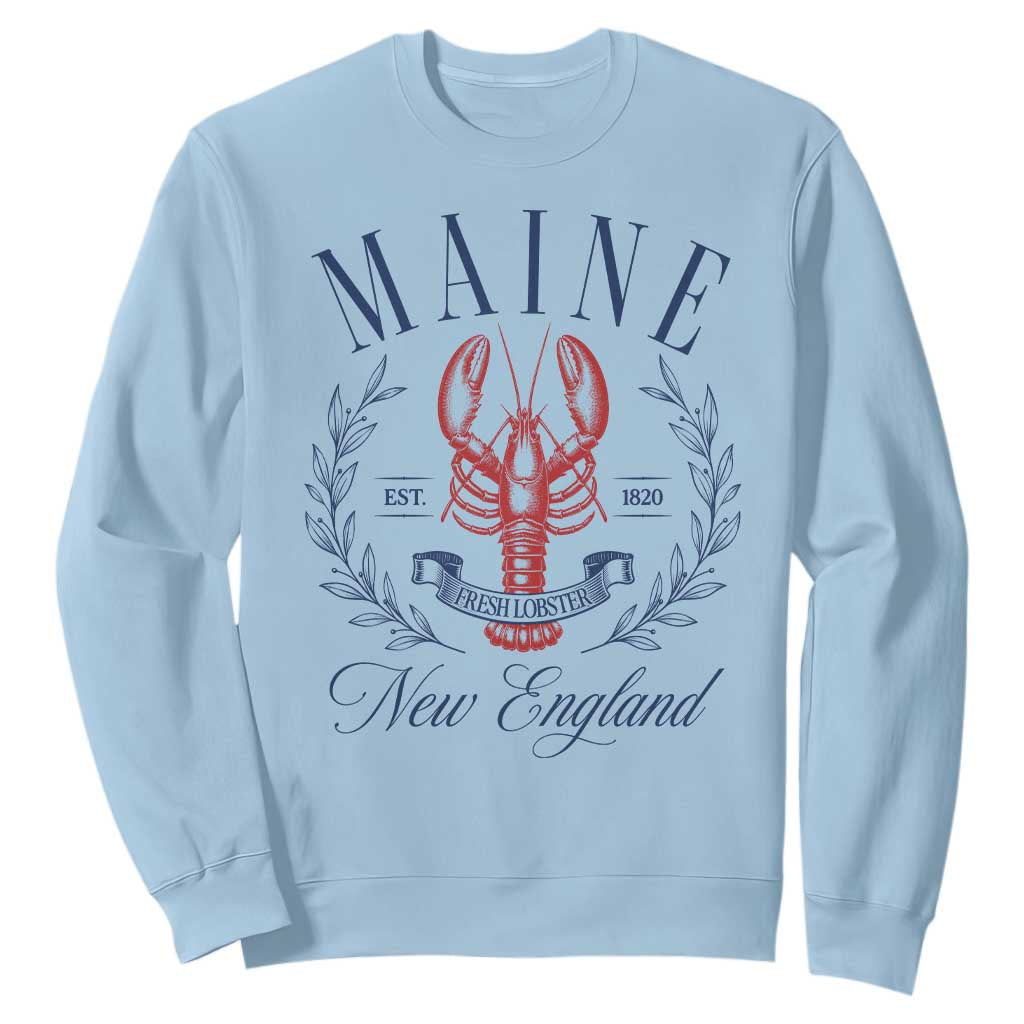Maine Lobster New England Souvenir Pride Vintage Sweatshirt