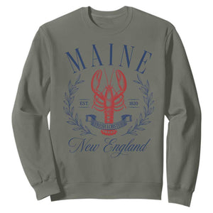 Maine Lobster New England Souvenir Pride Vintage Sweatshirt