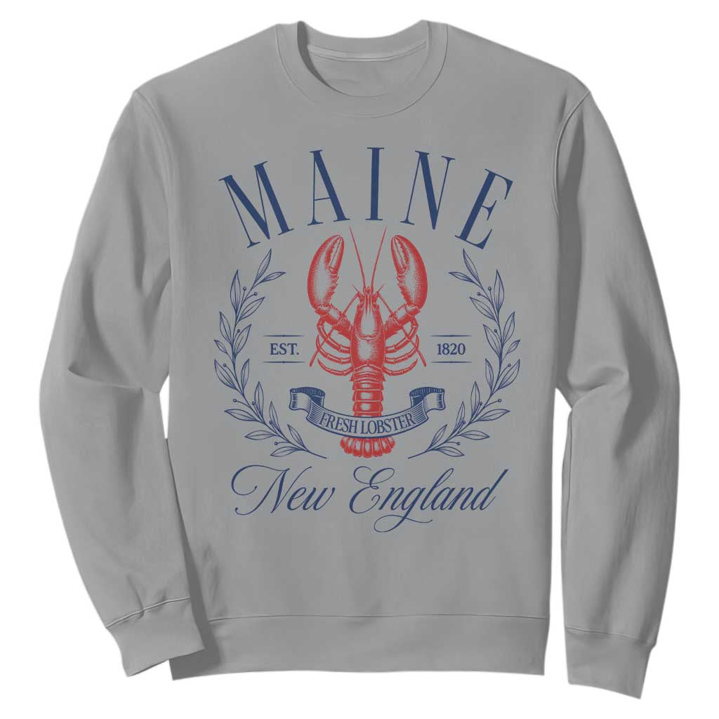 Maine Lobster New England Souvenir Pride Vintage Sweatshirt