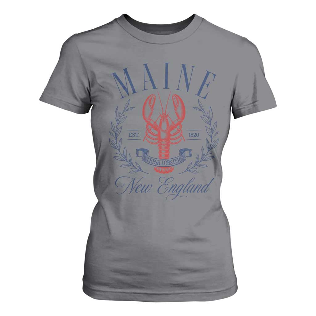 Maine Lobster New England Souvenir Pride Vintage T Shirt For Women