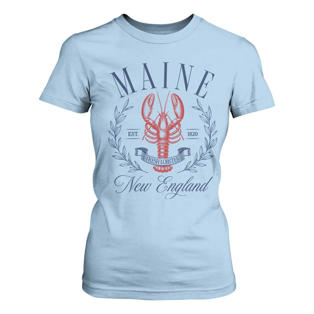 Maine Lobster New England Souvenir Pride Vintage T Shirt For Women