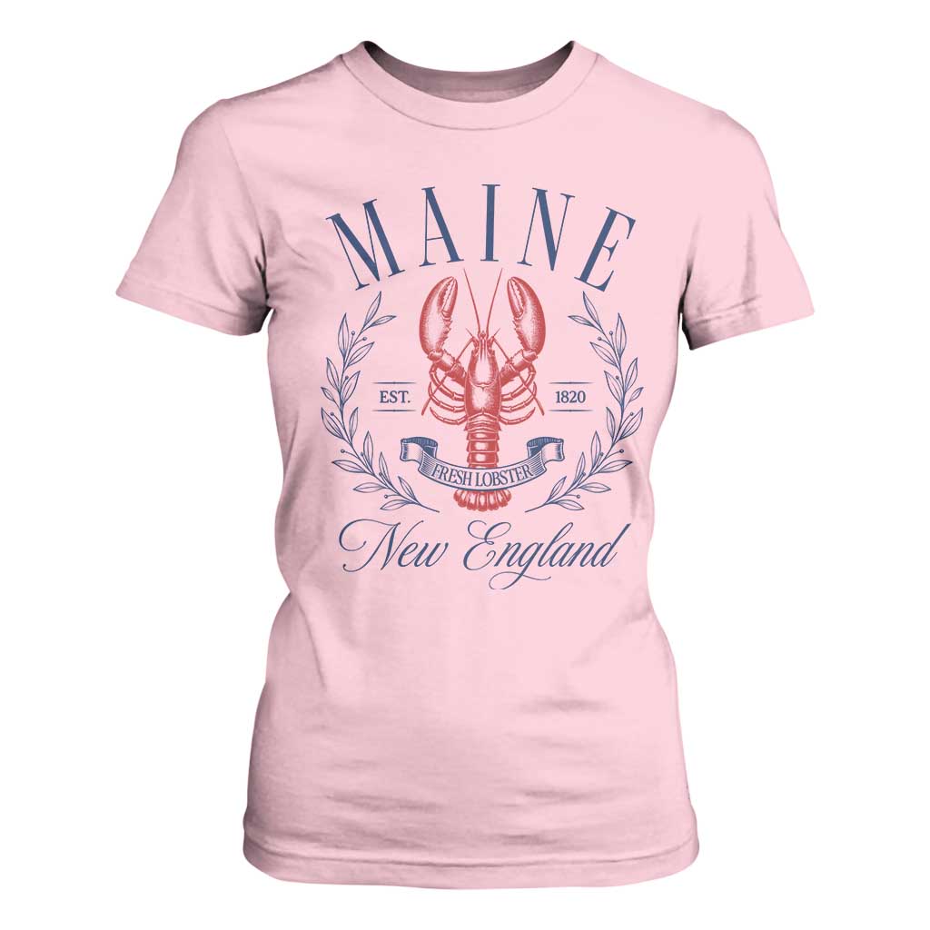 Maine Lobster New England Souvenir Pride Vintage T Shirt For Women