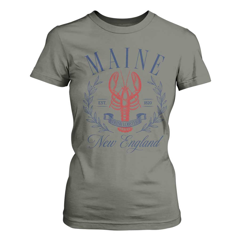 Maine Lobster New England Souvenir Pride Vintage T Shirt For Women