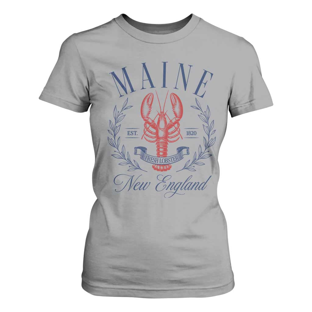 Maine Lobster New England Souvenir Pride Vintage T Shirt For Women